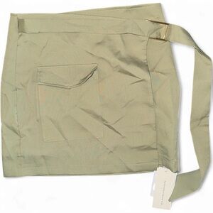 Commense 100% wrap cargo mini skirt medium
